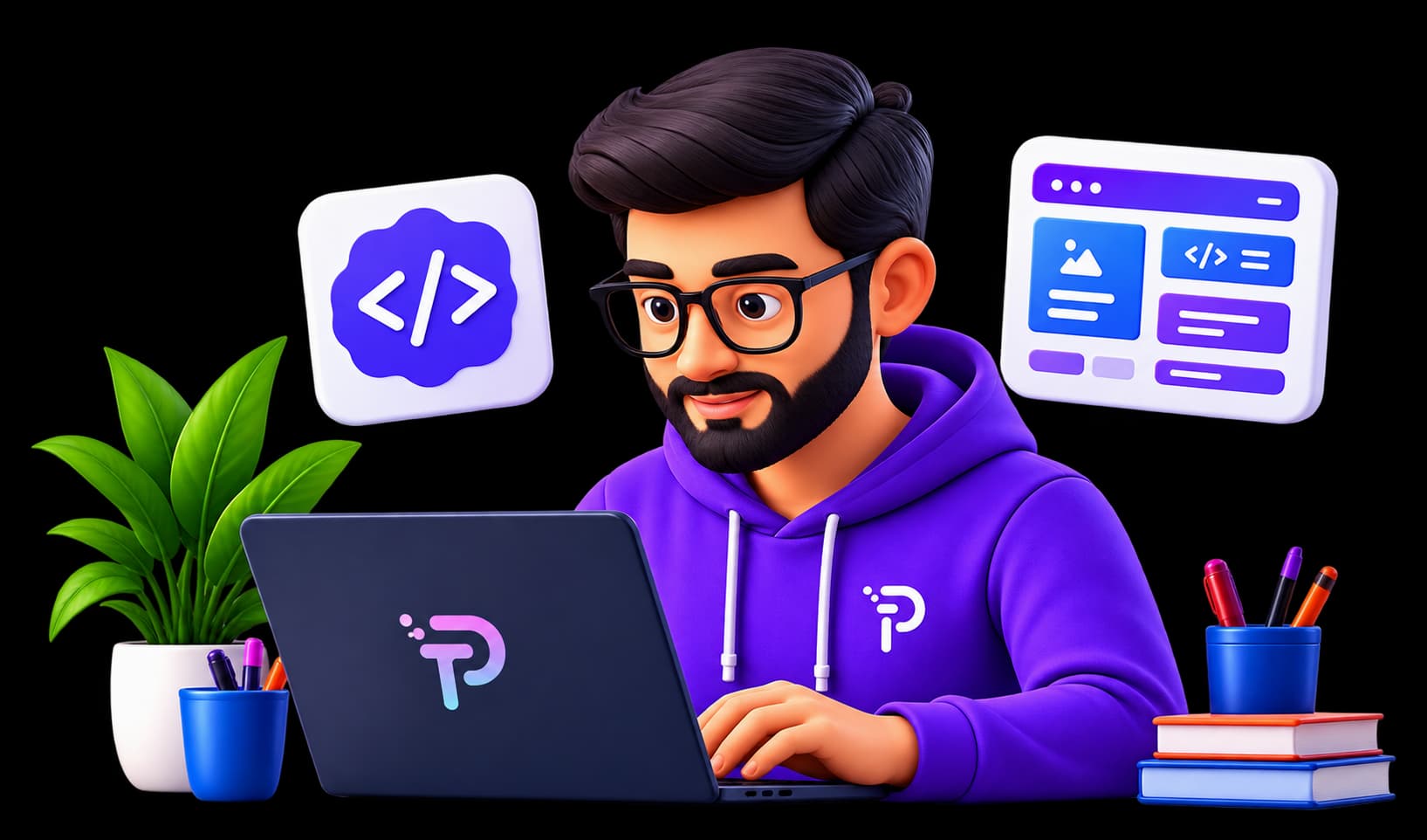 TheDevPixel developer building a website